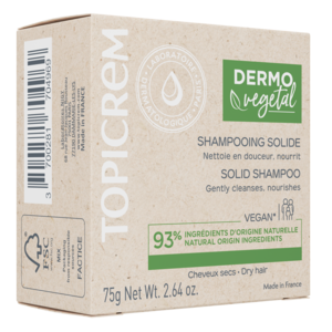 Topicrem dermovegetal шампунь хатуу 75гр