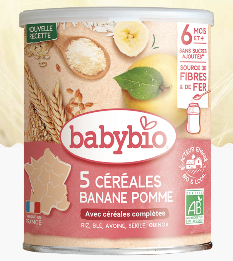 Урамшуулал-Babybio хүүхдийн каш 3 төрлийн жимс 6+ сар 220гр