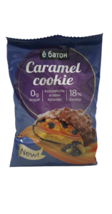 Ё-батон caramel cookie жигнэмэг уурагтай самар үзэмтэй 0.045кг