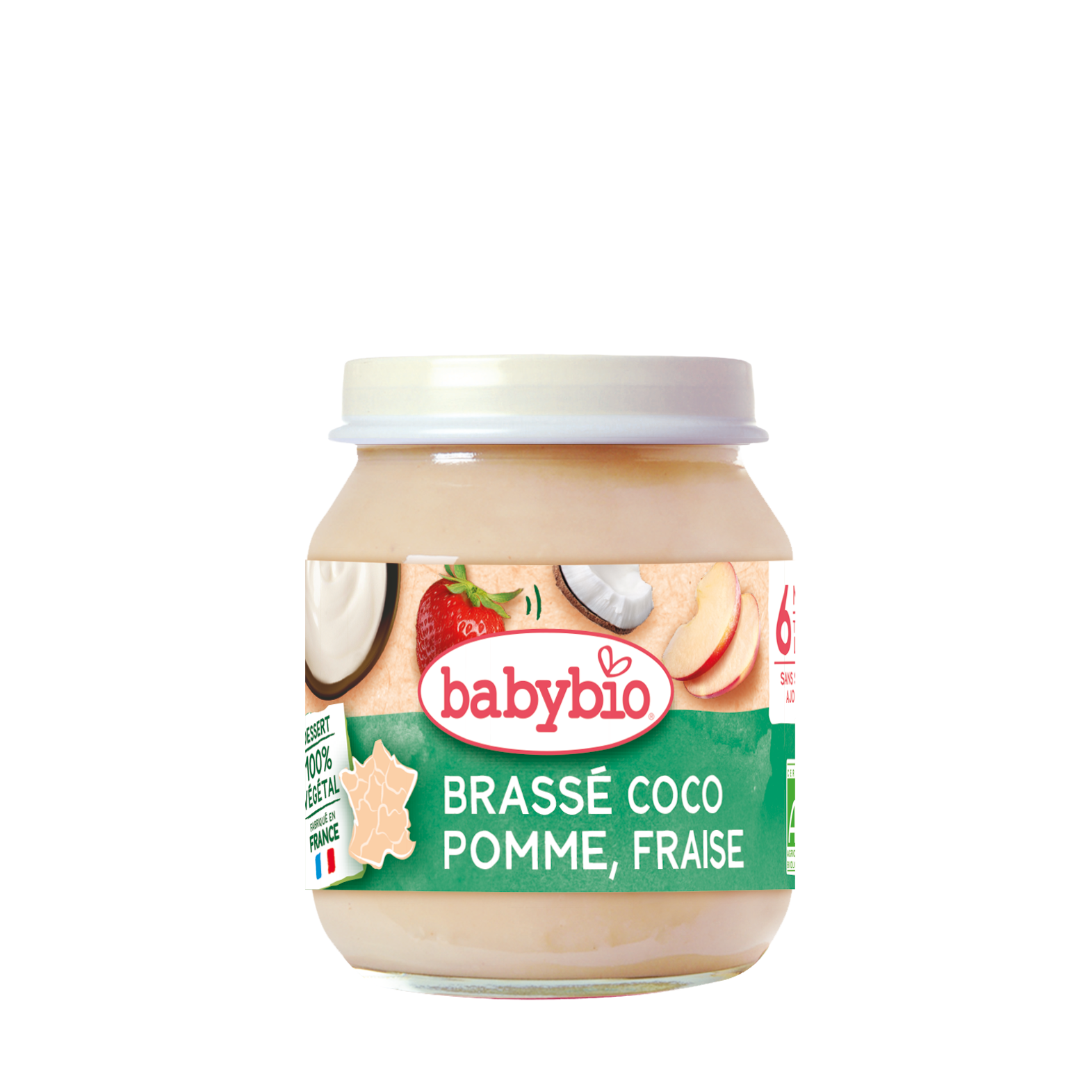 Babybio алим гүзээлзгэнэтэй коконатын тараг 130гр 6+сар