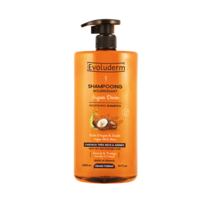 Evoluderm Хэт хуурай Argan& shea butter үсний шампунь 1000мл