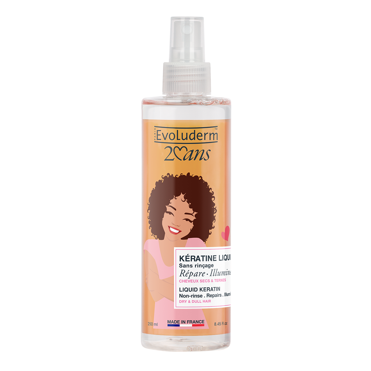 Evoluderm liquid keratine үсний тэжээл 250мл