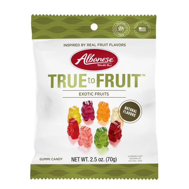 Albanese true to friut exotic fruits зэрлэг жимсний амтат резинэн чихэр