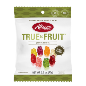 Albanese true to friut exotic fruits зэрлэг жимсний амтат резинэн чихэр