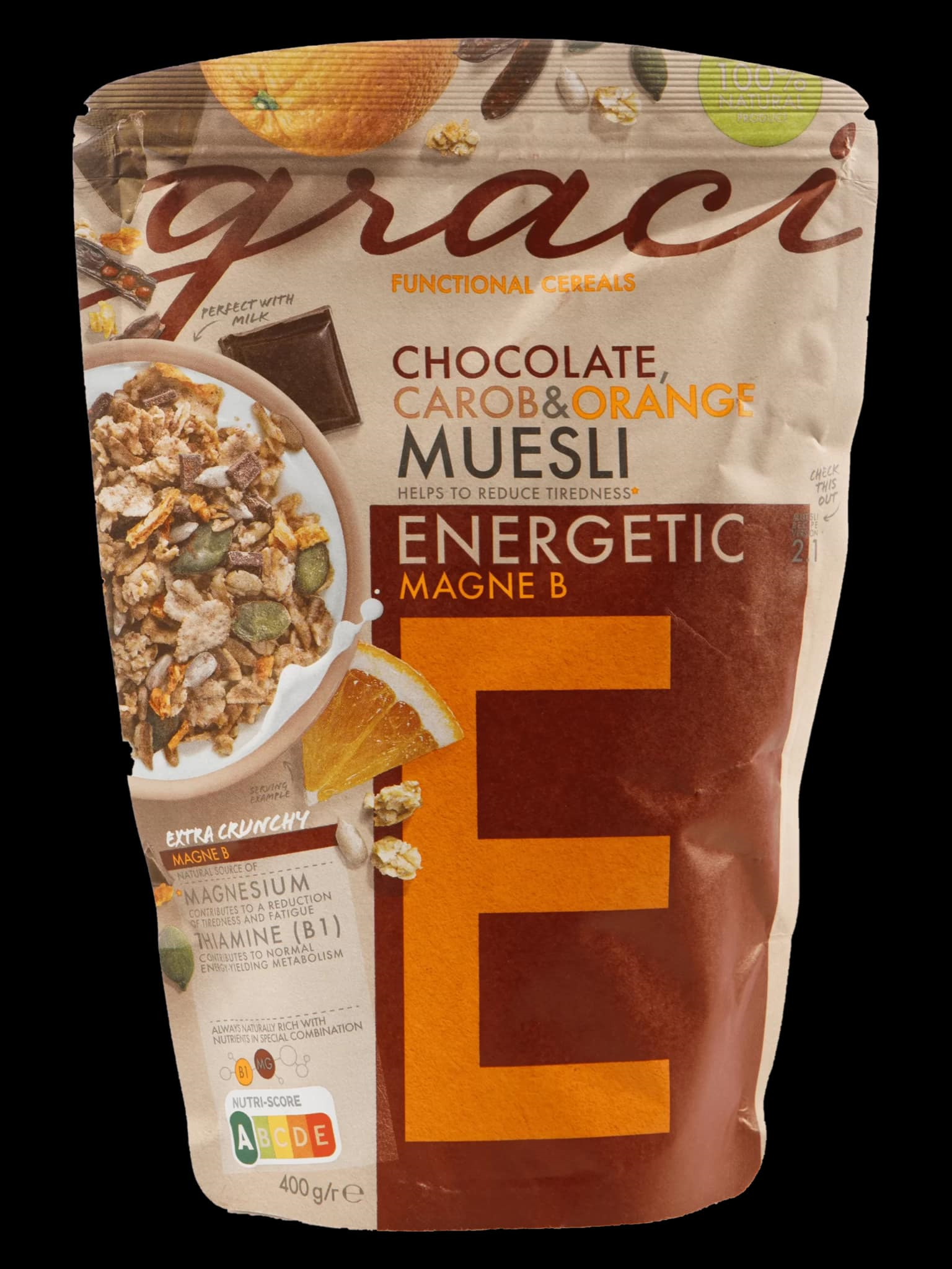 Graci ENERGETIC-магни, B1 витаминтай энергиэр цэнэглэх мюсли 400 гр