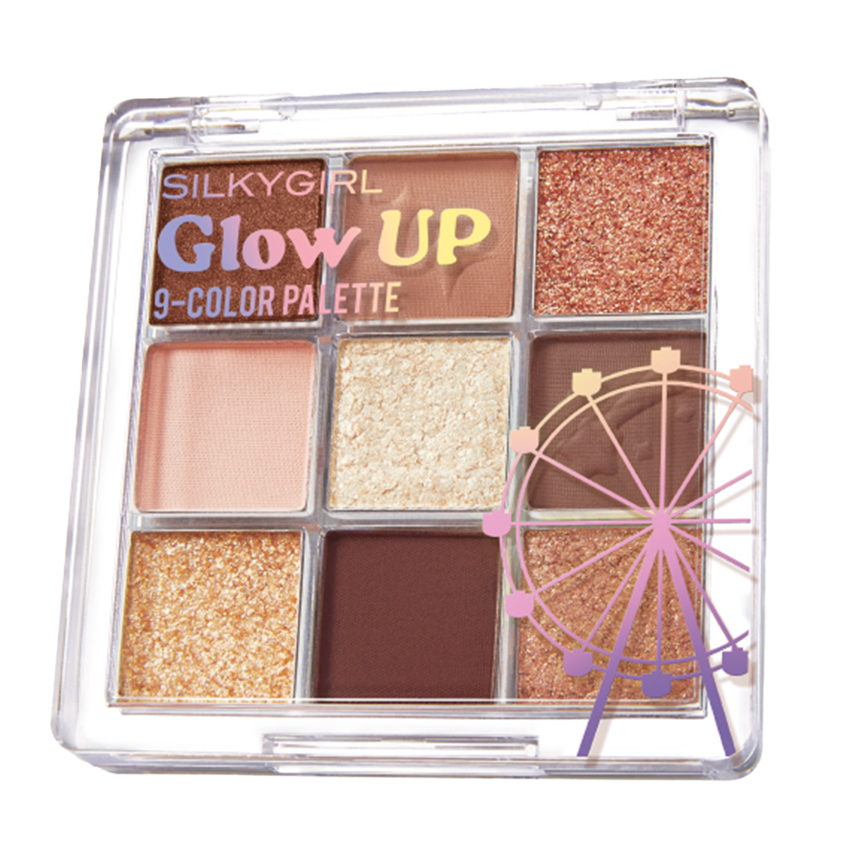 Silkygirl нүдний тень - Glow Up Collection Palette 01 Teddy