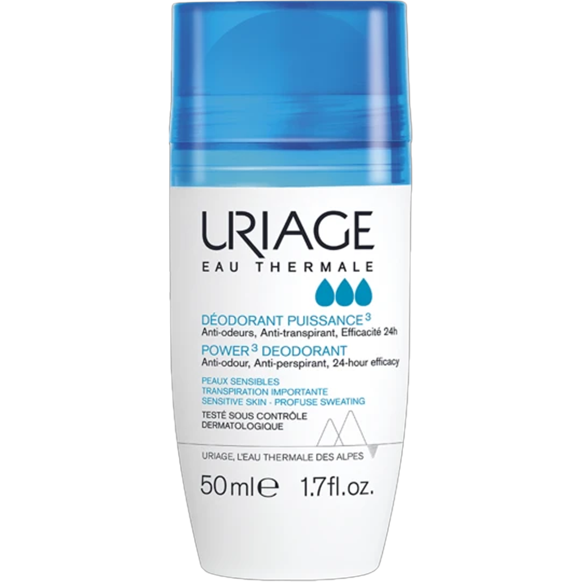 Uriage POWER3 DEODORANT ROLL-ON Хөлс дарагч 50мл