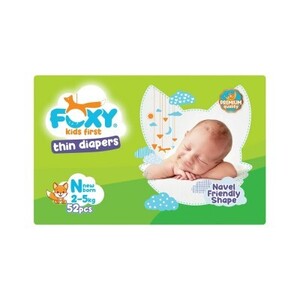 Foxy premium хүүхдийн живх NB 2-5кг №52 наадаг