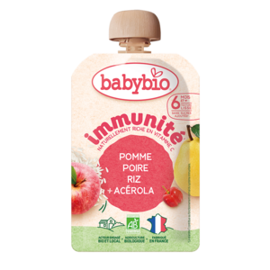 Babybio Immunity алим, лийр, будаа, интоортой нухаш 100гр 6+сар