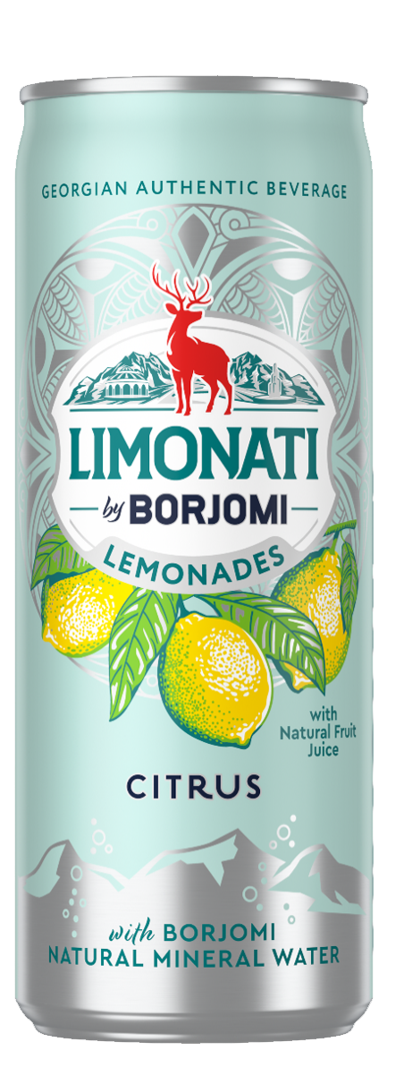 Borjomi Can 0.33 x 12 Lemonade Citrus