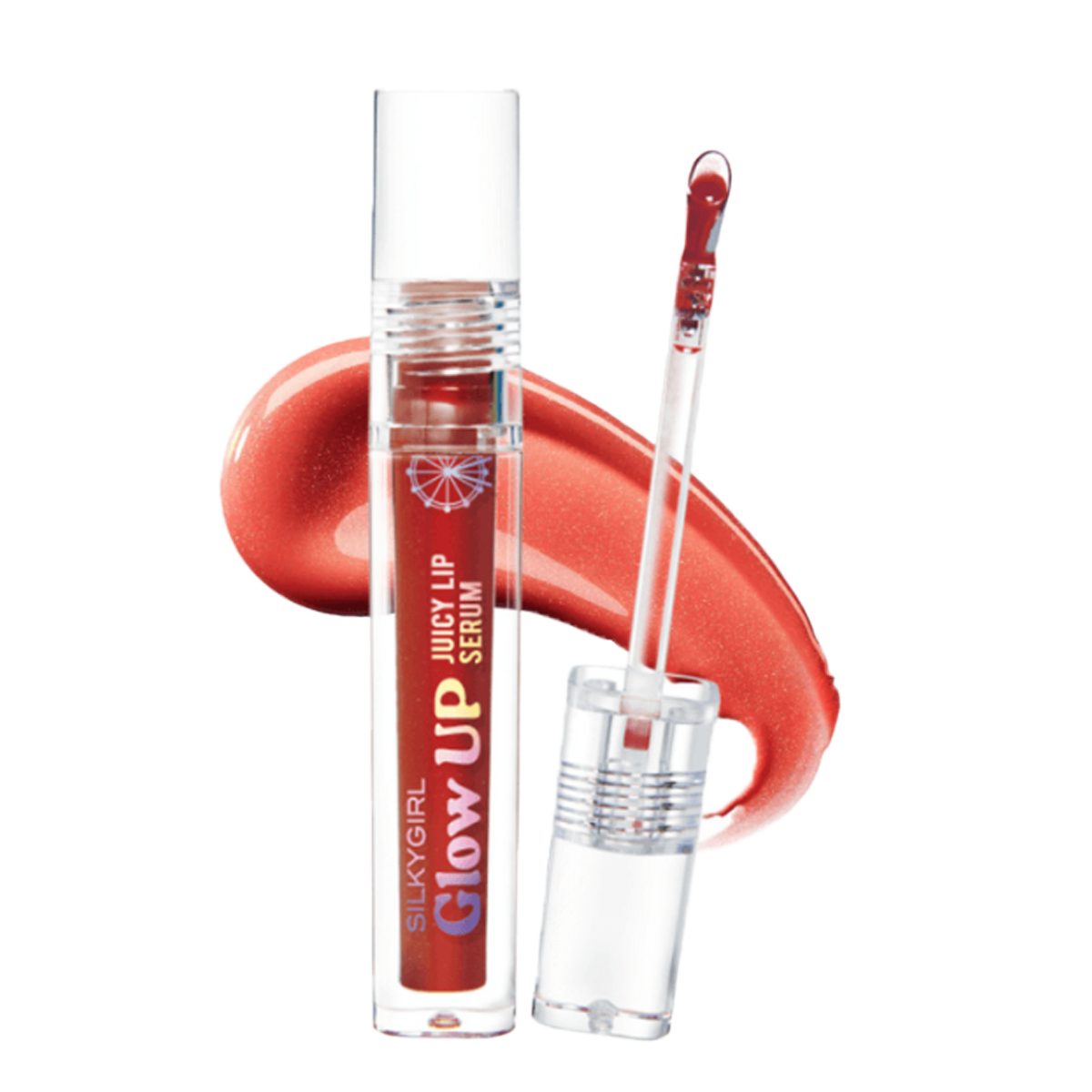 Silkygirl Glow Up Juicy Lip Serum 04 Pompom  - Уруул өнгөлөгч серумтай