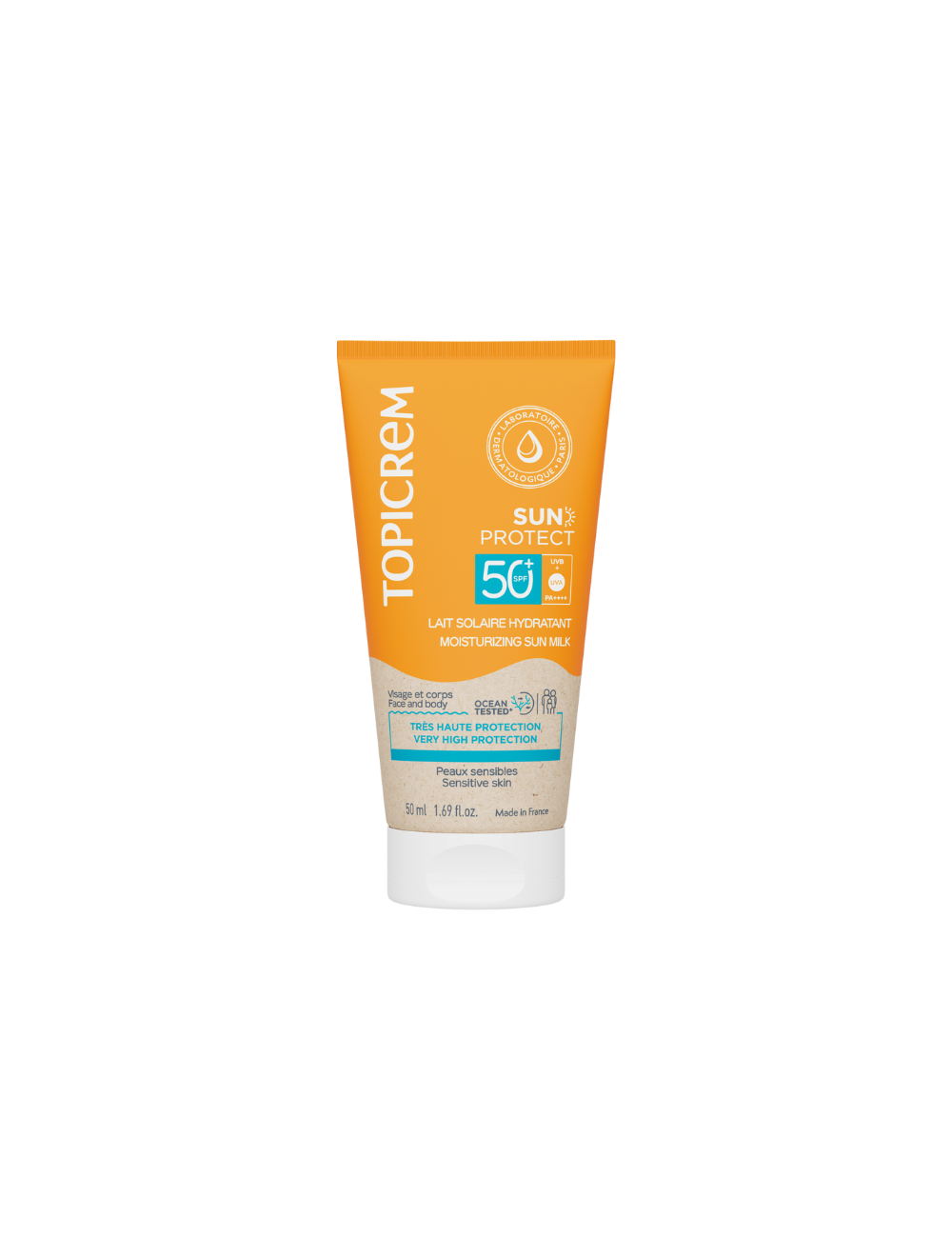 Topicrem sun screen бүх төрлийн арьсны чийгшүүлэх нарны тос SPF50+ 50 мл 3+